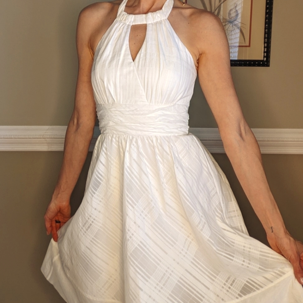 WHBM | Breezy, White Cotton Dress